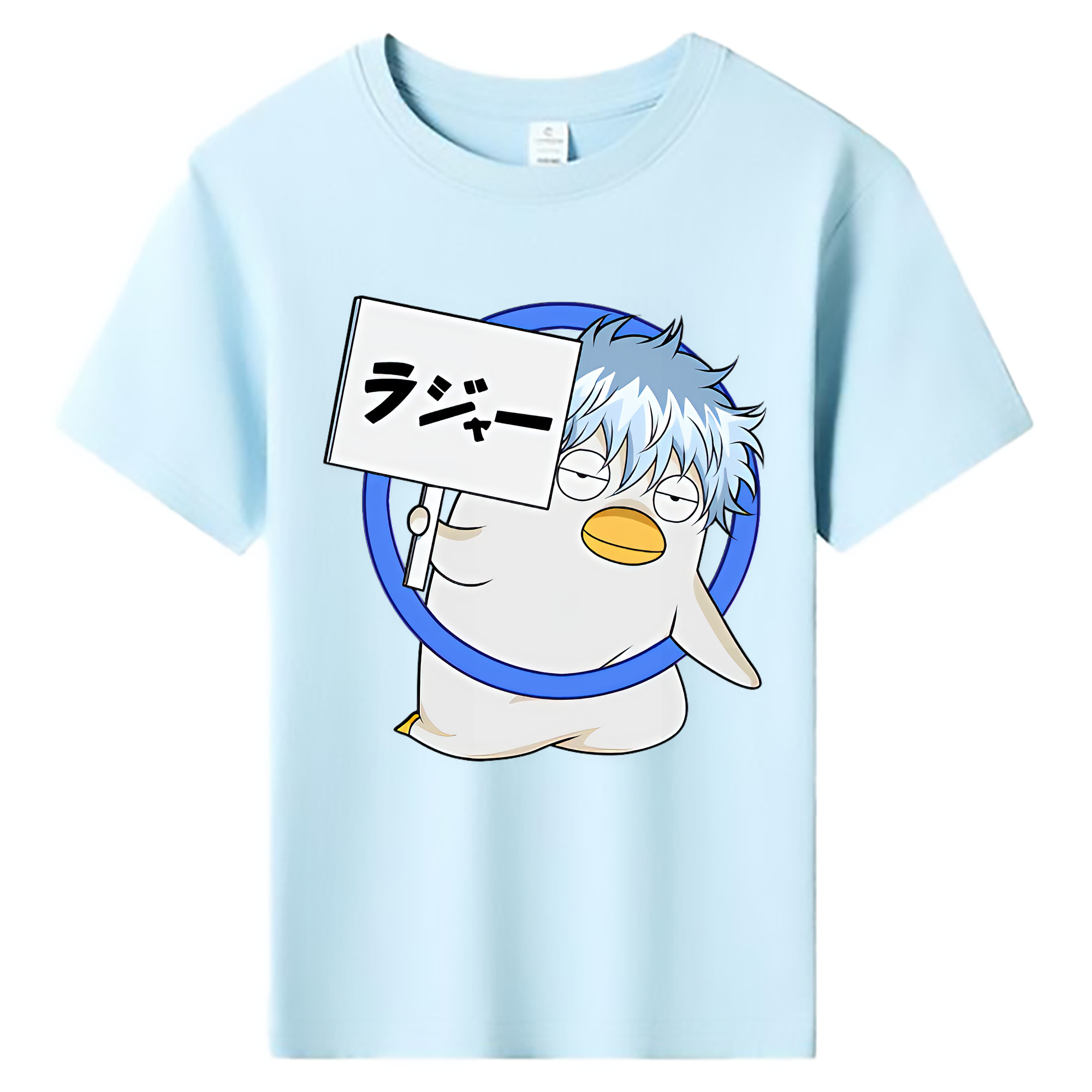 （画像用） ぎんたま 坂田銀時（さかたぎんとき） 神楽 志村新八（しむら しんぱち） GINTAMA Sakata Gintoki Kagura Shimura Shinpachi 綿100％キッズTシャツ（フロントプリント）